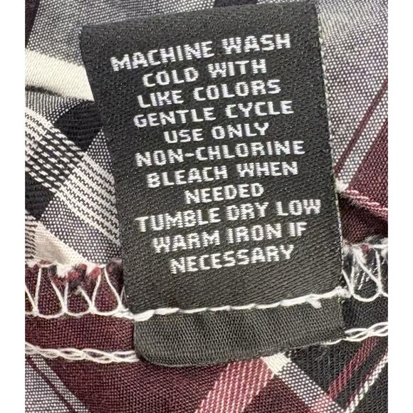 Buckle Black Men’s Athletic Fit Snap Button Plaid Shirt Size Large Western - Picture 7 of 7